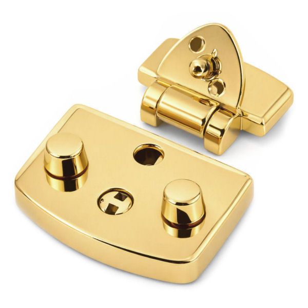 Mappenschloss, massiv | gold pol.