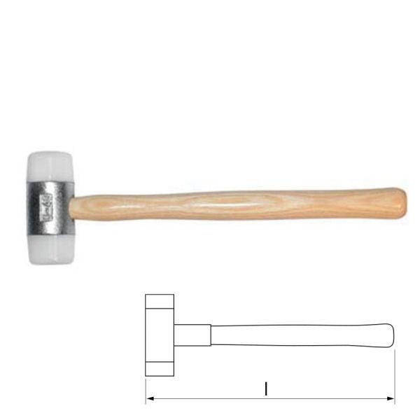 Schonhammer für Locheisen | Kopf 32 mm