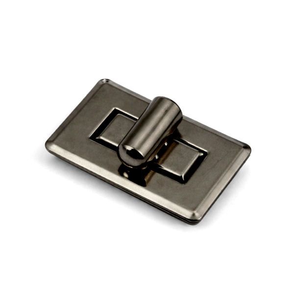 Taschen-Drehverschluss 30x20 mm | gun fnish schwarz