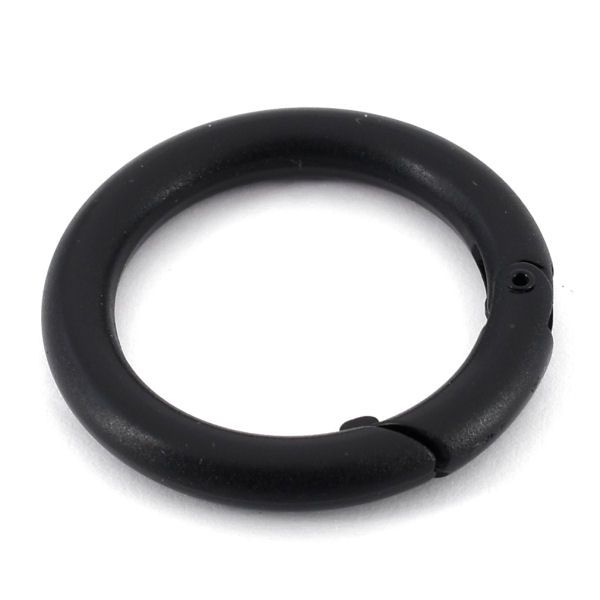Karabiner-Ring 30 mm | BLACK LINE seidenmatt schwarz
