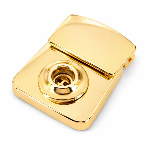 Mappenschloss, massiv | gold pol.