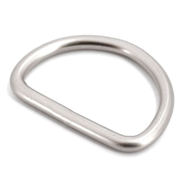 DESIGN D-Ring 40 mm | nickel matt