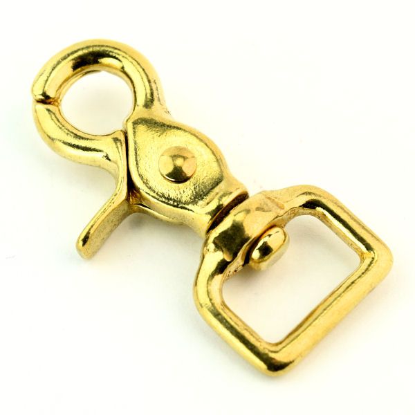 Scheren-Karabinerhaken 65x20 mm | MESSING