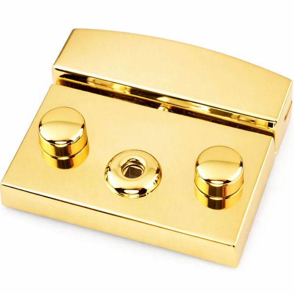 XXL Mappenschloss, massiv | gold pol.