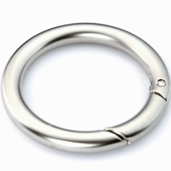 Karabiner-Ring 40 mm | nickel matt