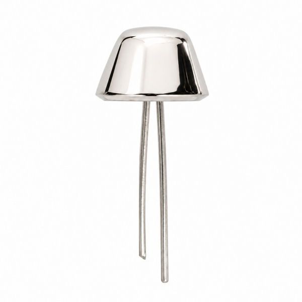 Bodengleiter m. Klammer 8.0 mm | vernickelt
